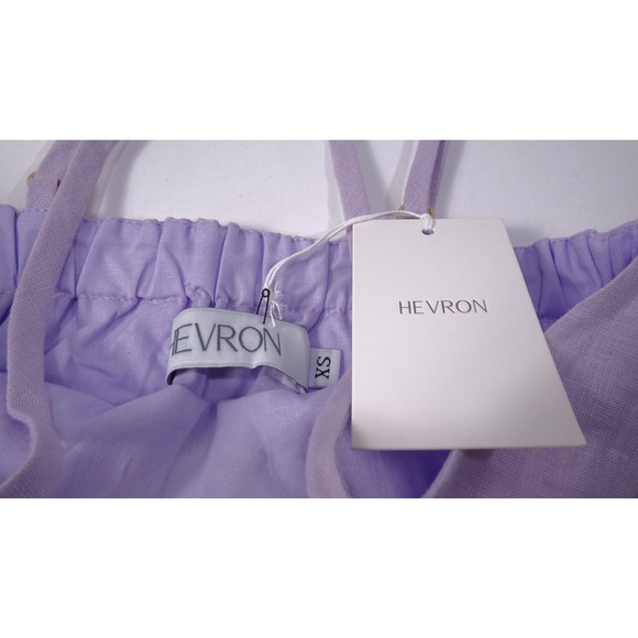 Hevron Women's Boxy Cropped Spaghetti Strap Top lavender XS L NWT 198 - Picture 10 of 10